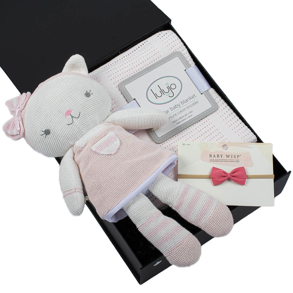 Baby Box With Cat Plush