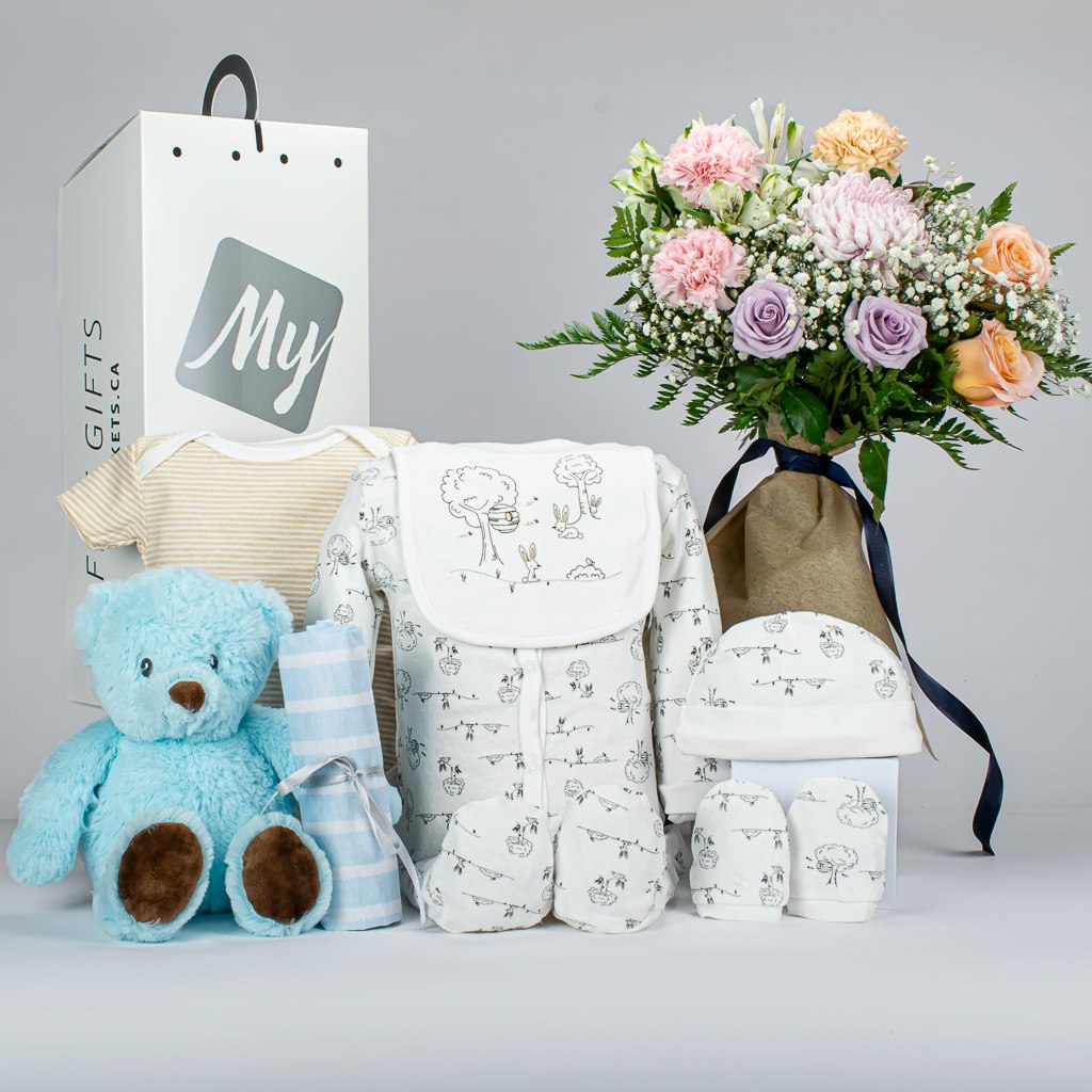 Essential Gift Set For Boy With Flowers
