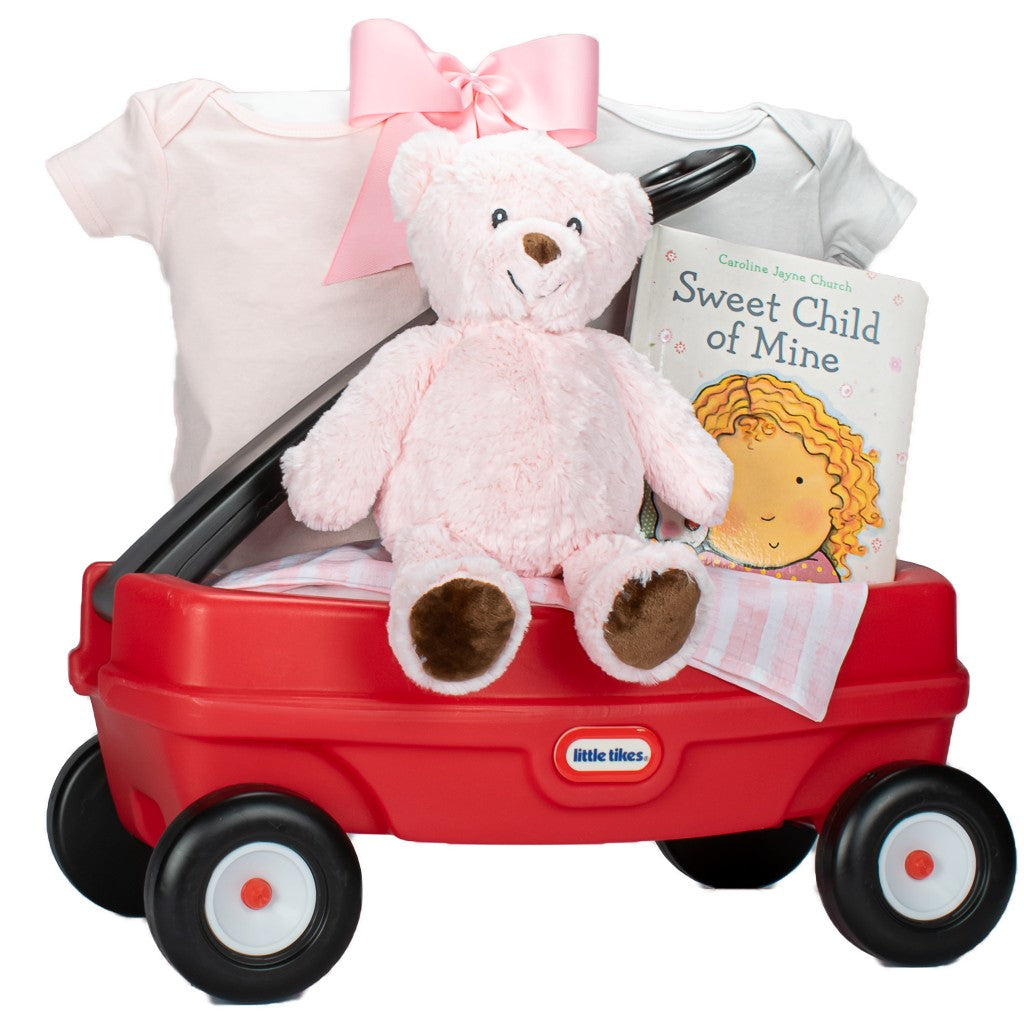 Baby Wagon With Pink Plush