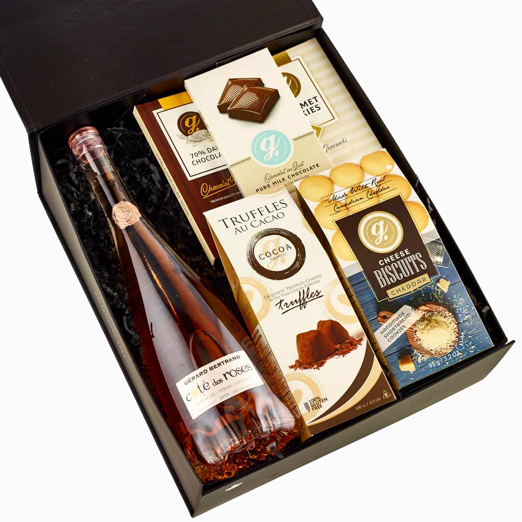 Rose Wine Gift Box Delivery in Canada