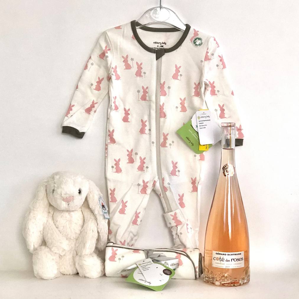 Organic Baby Gift with Wine