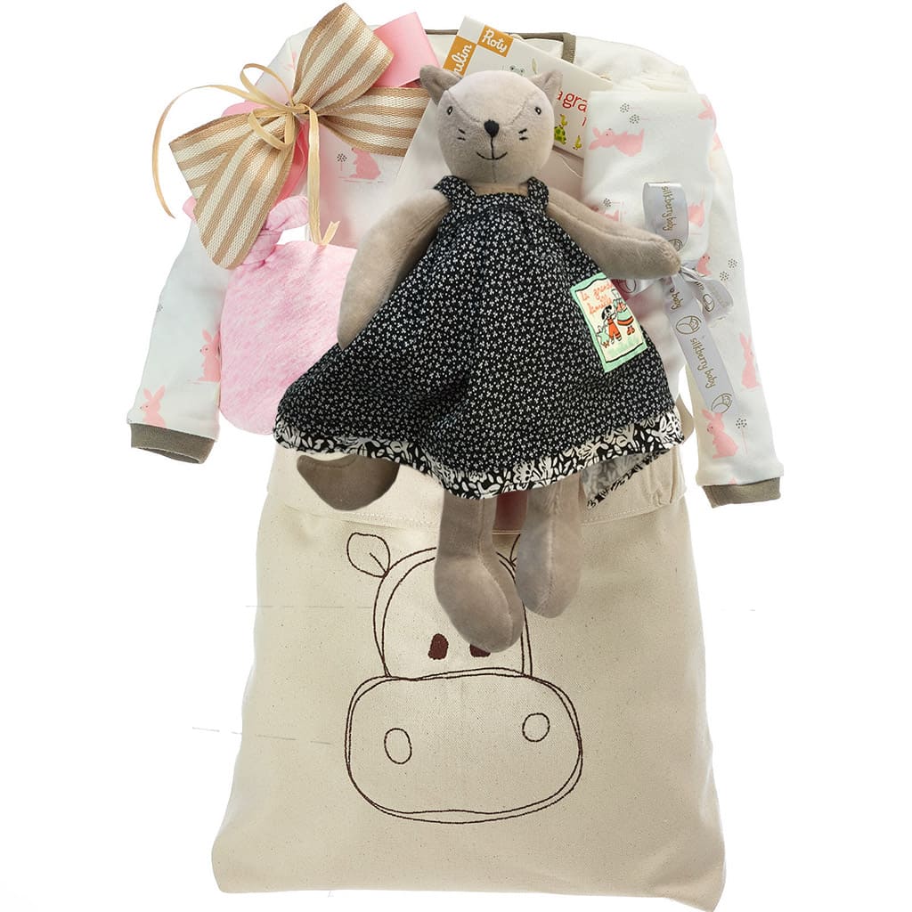 Baby Girl Organic Gift Basket