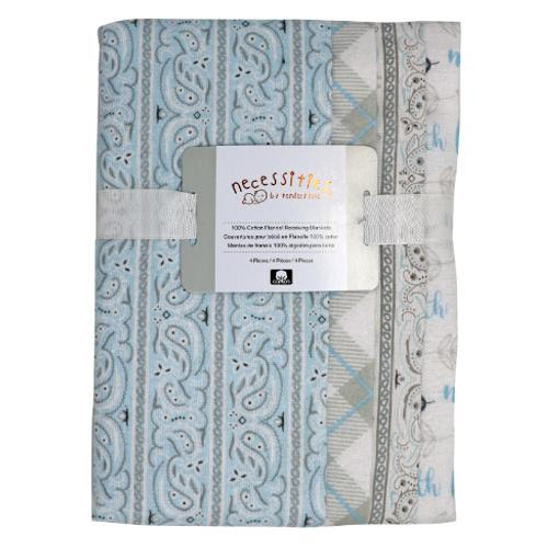 Receiving Blankets Set Baby Boy 4 Pack