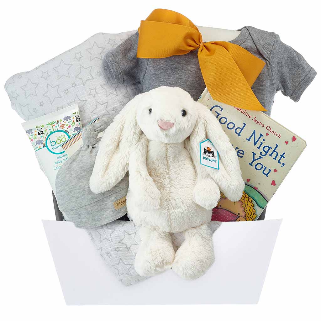 Bunny Neutral Baby Gift Basket