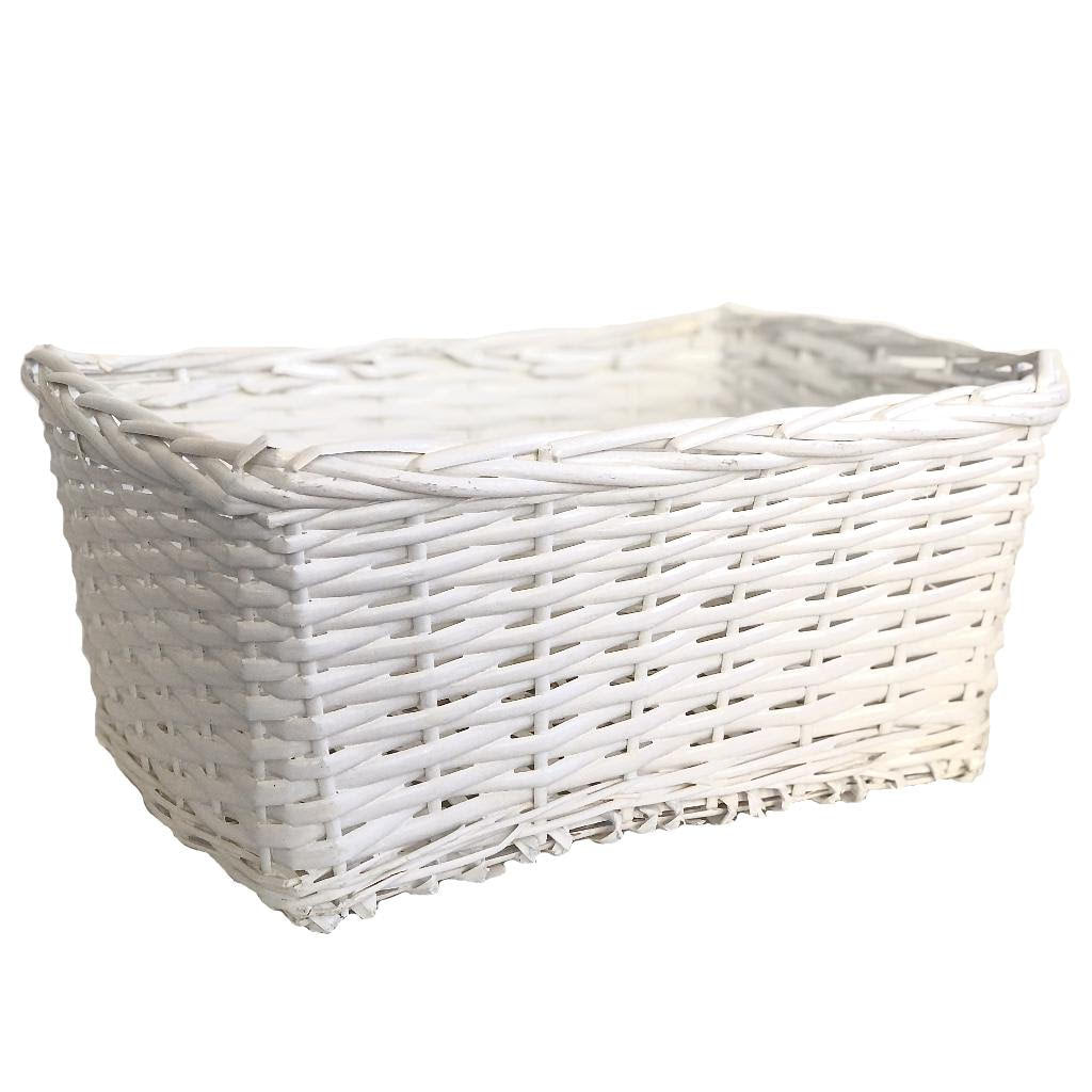 White Basket Willow Wicker Baby